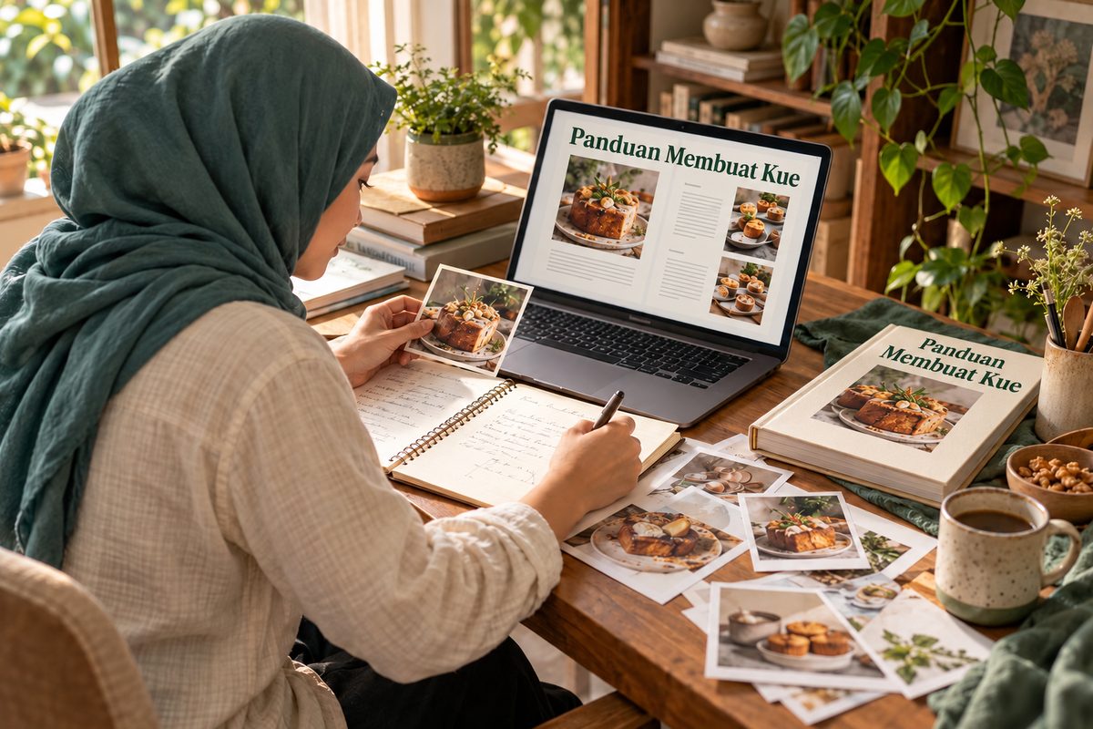 Ilustrasi penyusunan ebook